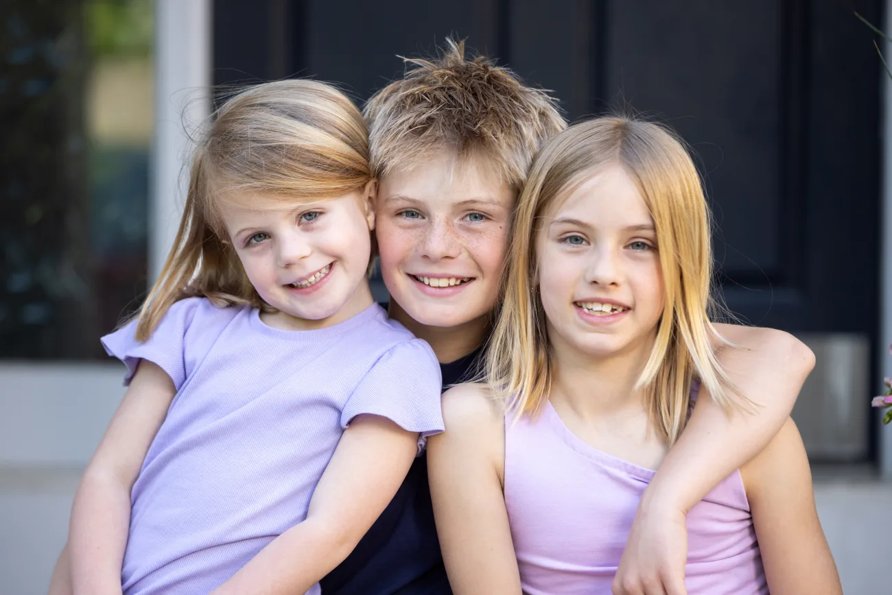 Wes and Laura's three children together.